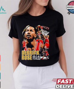 Official Derrick Rose Chicago Bulls basketball graphic shirt