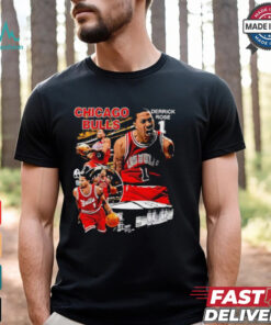 Official Derrick Rose no 1 Chicago Bulls basketball graphic shirt