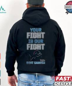 Official Detroit Lions Crucial Catch Intercept Cancer Your Fight Is Ours T shirt