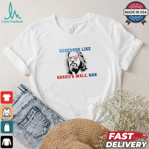 Official Dudes for like Harris Walz man paint shirt