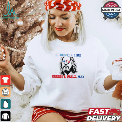 Official Dudes for like Harris Walz man paint shirt
