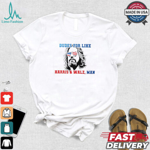 Official Dudes for like Harris Walz man paint shirt