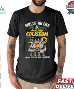 Official End Of An Era 1968 2024 Oakland Coliseum Thank You For The Memories T Shirt