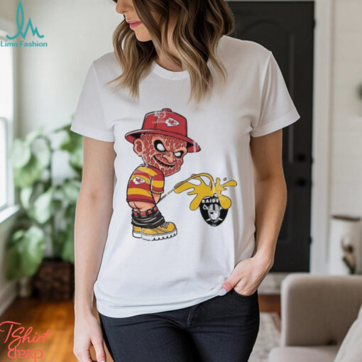 Official Freddy Krueger Kansas City Chiefs Piss On Las Vegas Raiders Halloween 2024 NFL Shirt