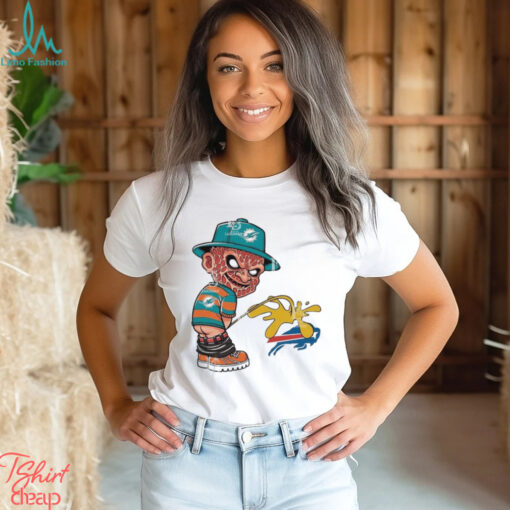 Official Freddy Krueger Miami Dolphins Piss On Buffalo Bills Halloween 2024 NFL Shirt