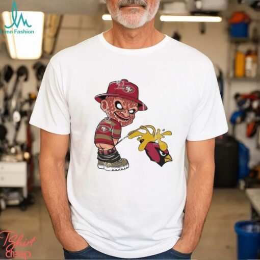 Official Freddy Krueger San Francisco 49ers Piss On Arizona Cardinals Halloween 2024 NFL Shirt