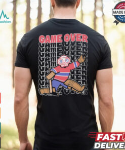 Official Game Over Montreal Live And Die by the Goalie Graphic t shirt
