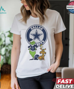 Official Grinch And Max Dallas Cowboys Merry Christmas 2024 Shirt