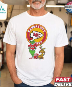 Official Grinch And Max Kansas City Chiefs Merry Christmas 2024 Shirt