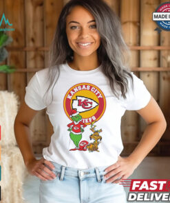 Official Grinch And Max Kansas City Chiefs Merry Christmas 2024 Shirt