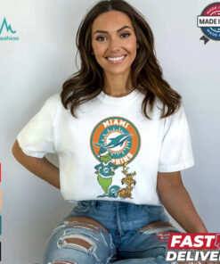 Official Grinch And Max Miami Dolphins Merry Christmas 2024 Shirt