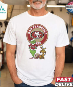 Official Grinch And Max San Francisco 49ers Merry Christmas 2024 Shirt