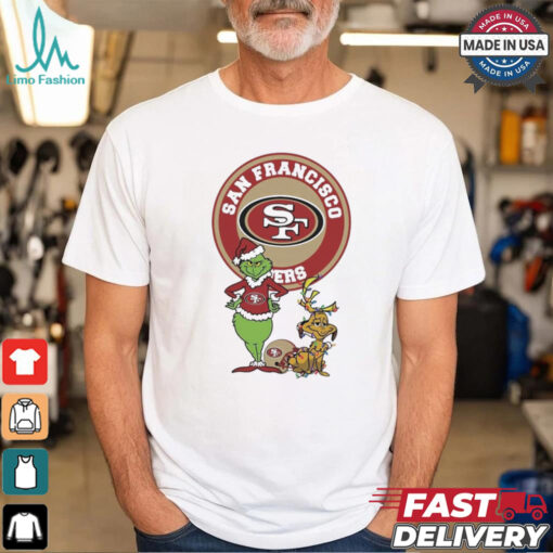 Official Grinch And Max San Francisco 49ers Merry Christmas 2024 Shirt