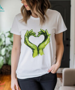 Official Grinch Green Hands Heart Art T Shirt