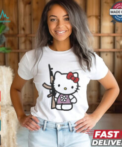 Official Hello Kitty With Gun AK 47 T Shirt