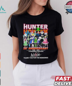 Official Hunter x Hunter 26th Anniversary 1998 2024 Yoshihiro Togashi Thank You For The Memories Signature Shirt