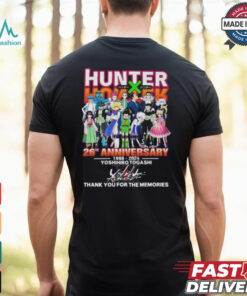 Official Hunter x Hunter 26th Anniversary 1998 2024 Yoshihiro Togashi Thank You For The Memories Signature Shirt