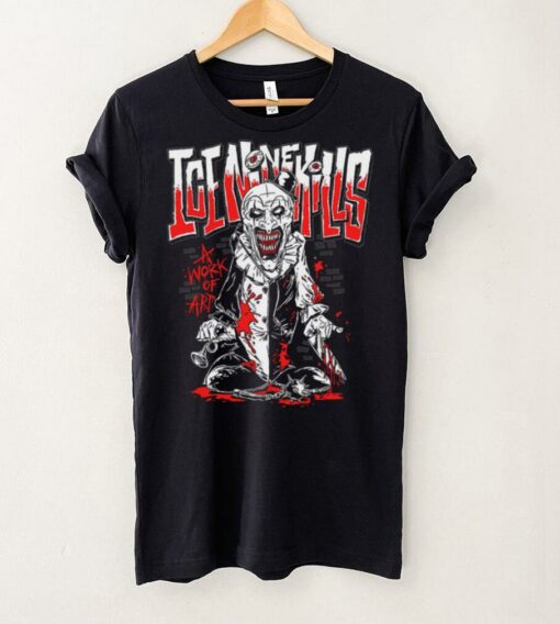 Official Ice Nine Kills A Work of Art Horror Clown Graphic 2024 T shirt