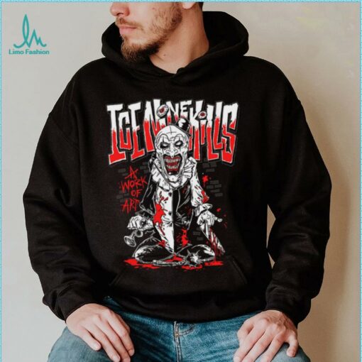 Official Ice Nine Kills A Work of Art Horror Clown Graphic 2024 T shirt