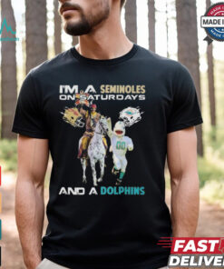 Official I’m A Seminoles On Saturdays And A Dolphins On Sundays Mascot 2024 Shirt