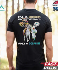 Official I’m A Seminoles On Saturdays And A Dolphins On Sundays Mascot 2024 Shirt