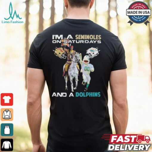 Official I’m A Seminoles On Saturdays And A Dolphins On Sundays Mascot 2024 Shirt