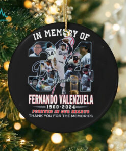 Official In Memory Of Fernando Valenzuela Los Angeles Dodgers October 22 2024 Thank You For The Memories Shirt