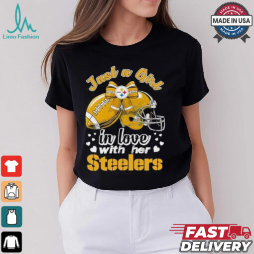 Official Just A Girl In Love With Her Steelers Heart Shirt