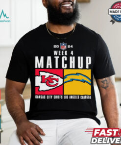 Official Kansas City Chiefs Vs. Los Angeles Charger 2024 Nfl Week 4 Matchup T Shirt