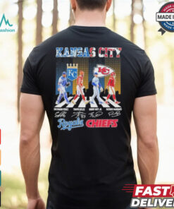 Official Kansas City Chiefs X Kansas City Royals Abbey Road Signatures Shirt