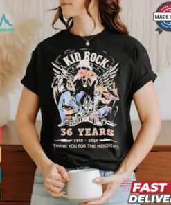 Official Kid Rock 32 Years 1988 2024 Thank You For The Memories T Shirt