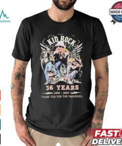 Official Kid Rock 32 Years 1988 2024 Thank You For The Memories T Shirt