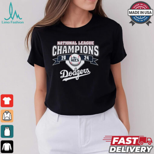 Official Los Angeles Dodgers 2024 National League Champions Franklin T Shirt