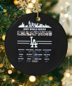 Official Los Angeles Dodgers 2024 World Series Champions Ready To Win Signatures Shirt
