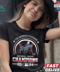 Official Los Angeles Dodgers National League Champions 2024 MLB Skyline Shirt