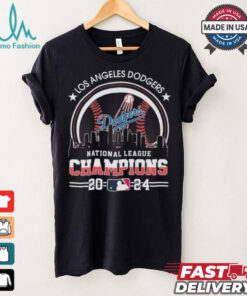 Official Los Angeles Dodgers National League Champions 2024 MLB Skyline Shirt