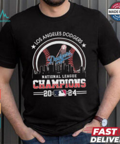 Official Los Angeles Dodgers National League Champions 2024 MLB Skyline Shirt