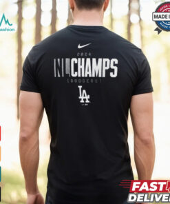 Official Los Angeles Dodgers Nike 2024 National League Champions Logo T Shirt