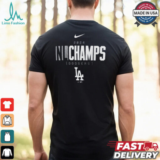 Official Los Angeles Dodgers Nike 2024 National League Champions Logo T Shirt