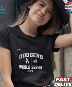 Official Los Angeles Dodgers Nike 2024 World Series Arched Lockup Shirt