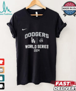 Official Los Angeles Dodgers Nike 2024 World Series Arched Lockup Shirt