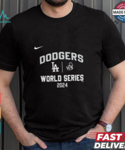 Official Los Angeles Dodgers Nike 2024 World Series Arched Lockup Shirt