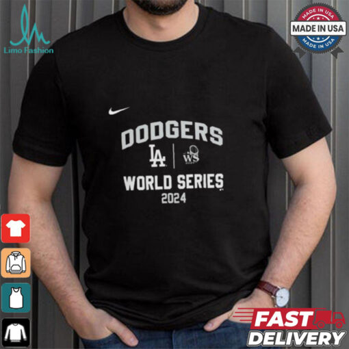 Official Los Angeles Dodgers Nike 2024 World Series Arched Lockup Shirt