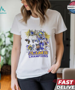 Official Los Angeles Rams Champions NFL Football Super Bowl 2024 Awesome Graphic t shirt