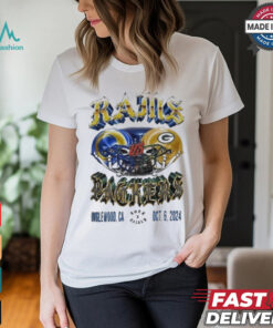 Official Los Angeles Rams vs Green Bay Packers Inglewood, CA October 6, 2024 Matchup NFL t shirt