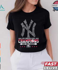 Official MLB ALCS 2024 American League Champions New York Yankees Players’ Name t shirt