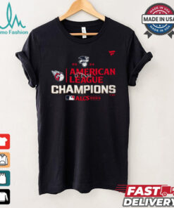 Official MLB Cleveland Guardians 2024 ALCS American League Champions Locker Room t shirt