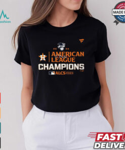 Official MLB Houston Astros 2024 ALCS American League Champions Locker Room t shirt