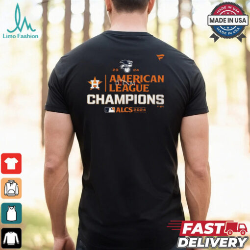 Official MLB Houston Astros 2024 ALCS American League Champions Locker Room t shirt