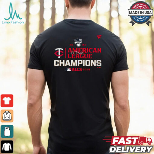 Official MLB Minnesota Twins 2024 ALCS American League Champions Locker Room t shirt